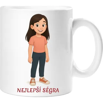 Dárkový hrnek pro ségru - Hrneček nejlepší ségra 2 - 330 ml