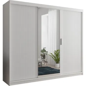 Šatní skříň Šatní skříň s policemi 250/62 TEDRA - bílá