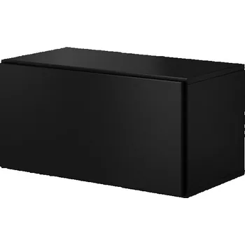 Policová skříň Závěsná skříňka s dvířky NORMANDIA 2 - černá