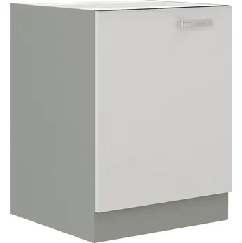 Kuchyňská linka Dolní jednodveřová skříňka ULLERIKE - šířka 60 cm, bílá / šedá