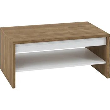 Konferenční stolek Konferenční stolek HANILA - ořech / lesklý bílý