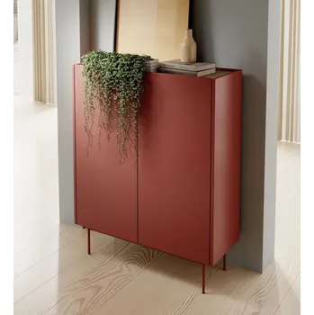 Komoda Komoda s dvířky PAULIEN - cihlová