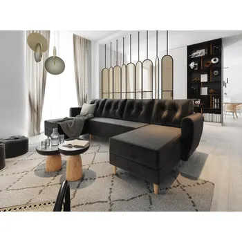 Sedací souprava Sedací souprava do U PIVEK - černá