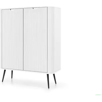 Komoda Komoda s dvířky LOTAS - bílá / černá