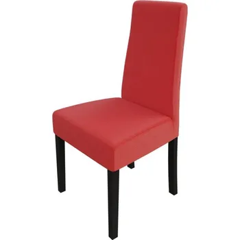 Jídelní židle Čalouněná jídelní židle MOVILE 38 - wenge / červená ekokůže