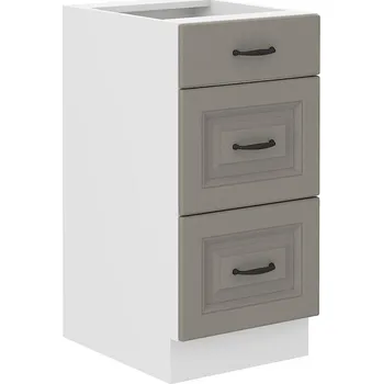 Kuchyňská skříňka Kuchyňská skříňka se šuplíky SOPHIA - šířka 40 cm, světle šedá / bílá