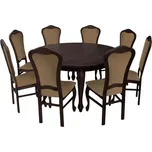 Jídelní set pro 8 osob MOVILE 27 - ořech / béžový