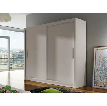 Šatní skříň Vysoká šatní skříň 180 cm s posuvnými dveřmi FLORENCIO 1 - kašmír