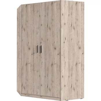 Šatní skříň Rohová šatní skříň 117 cm FUNZA 5 - dub wellington