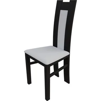 Jídelní židle Jídelní židle MOVILE 18 - wenge / bílá ekokůže