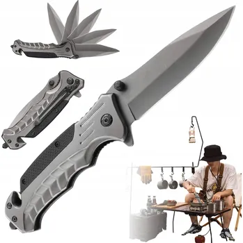 Kuchyňský nůž SKLÁDACÍ KAPESNÍ NŮŽ Z NEREZOVÉ OCELI S ROZBÍJEČEM SKLA