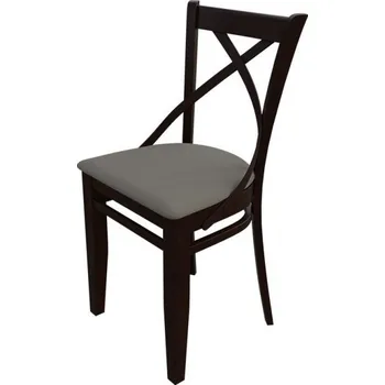 Jídelní židle Židle do jídelny MOVILE 41 - ořech / šedá ekokůže