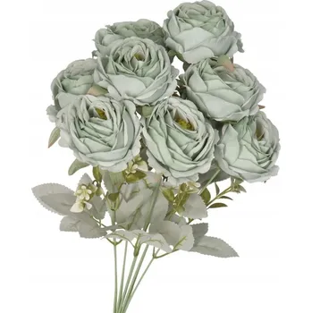 umělá květina UMĚLÉ KVĚTY ROSTLINY RŮŽE KYTICE HUSTÁ XXL 50CM