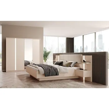 Ložnicová sestava VENETI SLOCOMB Béžová