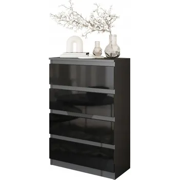 Komoda Komoda Furnica 60 x 33 x 92 cm lesklá antracit