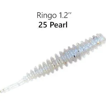 Umělá nástraha Crazy Fish Gumová nástraha Ringo 3cm barva 25 pearl 16 kusů kalamár