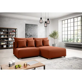 Sedací souprava Malá sedací souprava ROSIANA - cihlová, pravý roh