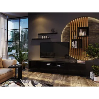 Obývací stěna Elegantní obývací stěna BRADT 30 - černá