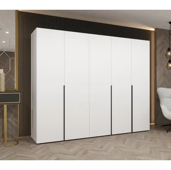 Šatní skříň Šatní skříň 250 cm BETULA - bílá / černá