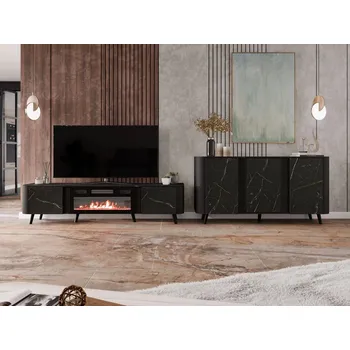 Obývací stěna Obývací stěna KLEMEK - san sebastian / černá