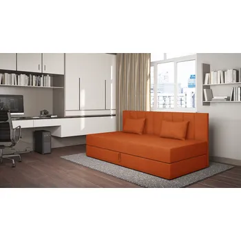 Dětská postel Válenda s úložným prostorem 90x200 ALAMO 1 - oranžová