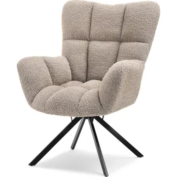 Křeslo Otočné křeslo STEN - béžové 1 / černé