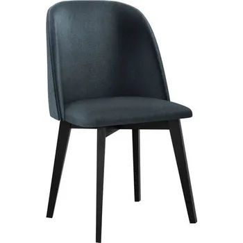 Jídelní židle Čalouněná kuchyňská židle AFTON 5 - černá / modrá