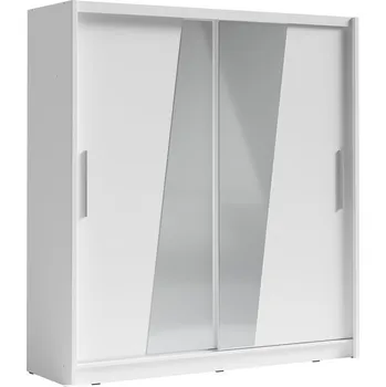 Šatní skříň Šatní skříň se zrcadlem 200 cm CHOCONTA 2 - bílá