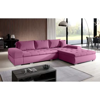 Sedací souprava Sedací souprava s úložným prostorem EDERA - růžová