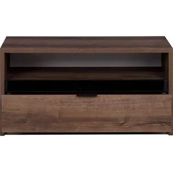 Televizní stolek Televizní stolek DOON - dub monastery / černý lesk