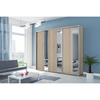 Šatní skříň Třídveřová šatní skříň 250/215 MARCO - dub sonoma