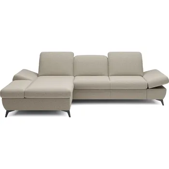 Sedací souprava Rohová rozkládací sedací souprava BROCKVILE - latte, levý roh