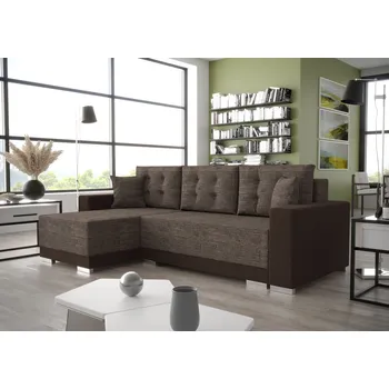 Sedací souprava Rozkládací sedací souprava TAHANI - světle hnědá / hnědá