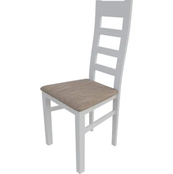 Jídelní židle Kuchyňská židle MOVILE 25 - bílá / hnědá