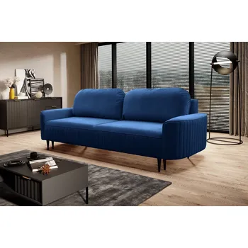 Pohovka Rozkládací dvoumístná pohovka MONCTON - námořnická modrá