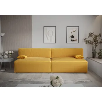 Pohovka Stylová pohovka s úložným prostorem RADANA - žlutá