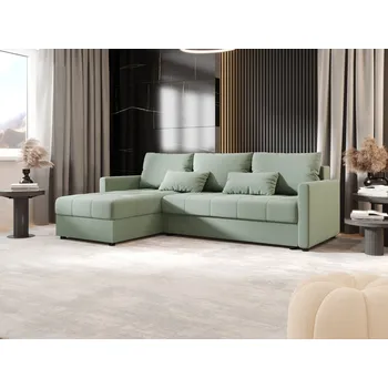 Sedací souprava Rozkládací sedací souprava ADELINDE - zelená, levý roh