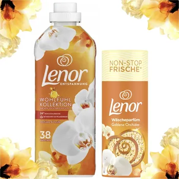 Aviváž Sada Lenor tekutý prací prostředek a perličky Gold Orchid ORIGINÁL