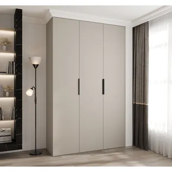 Šatní skříň Šatní skříň s policemi 150/40 LORENA 4 - kašmír / černá