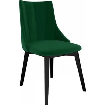 Jídelní židle Čalouněná jídelní židle NOSSEN 9 - černá / zelená