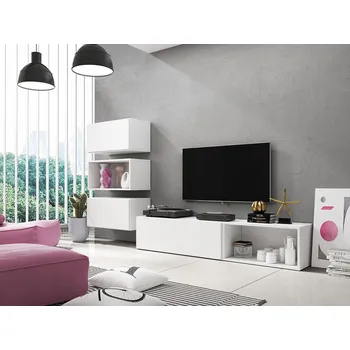 Obývací stěna Stěna do obývacího pokoje NORMANDIA 4 - bílá