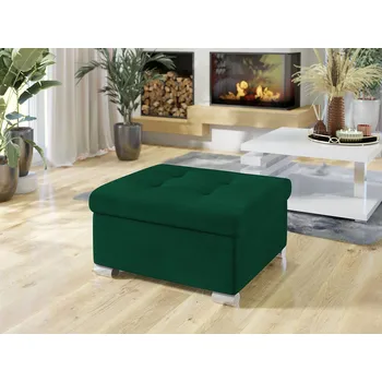 Taburet Taburetka do obýváku NELLI 1 - tmavá zelená 3