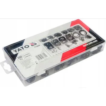 Vrták Sada 300 pojistných kroužků vnějších, mix velikostí YATO YT-06880