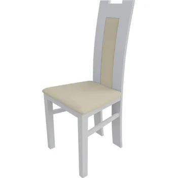 Jídelní židle Jídelní židle MOVILE 18 - bílá / béžová ekokůže