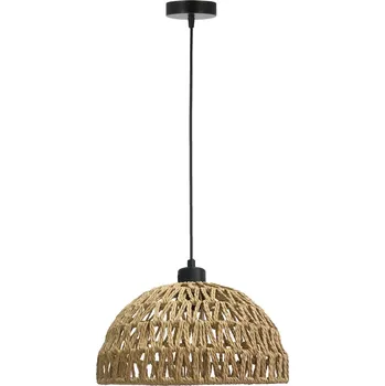 Závěsné osvětlení BALLI - 1xE27, 40W, černé / béžové