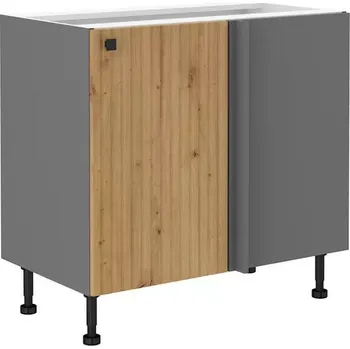 Kuchyňská skříňka Prodloužená rohová skříňka NOMIN - šířka 105 cm, dub artisan / antracit