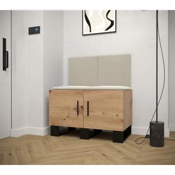 Předsíňová stěna Předsíňová sestava RUMIE 19 - dub artisan, béžové panely