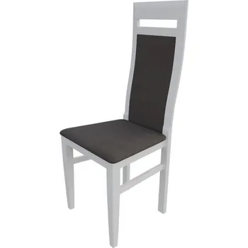 Jídelní židle Jídelní židle MOVILE 43 - bílá / tmavá hnědá 2