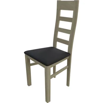 Jídelní židle Kuchyňská židle MOVILE 25 - dub sonoma / černá ekokůže