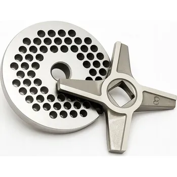 Kuchyňský mlýnek Oboustranný Nůž a 4mm síto pro mlýnek na maso Zelmer Č. 8